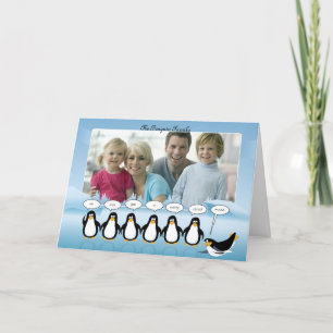 Festiva Tarjeta fotográfica de Año Nuevo y navidades con p