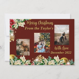 Festiva Tarjeta fotográfica de bienvenida de decoración pa