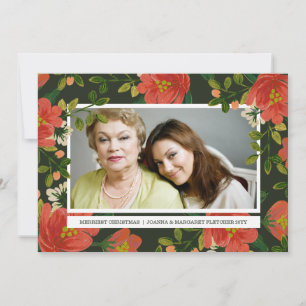 Festiva Tarjeta fotográfica de Bouquet Vintage