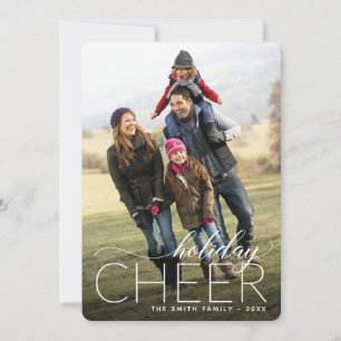 Festiva Tarjeta fotográfica de Cheer de vacaciones
