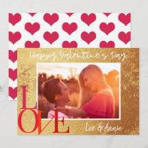 Tarjeta fotográfica de Día de San Valentín feliz R