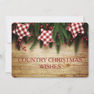 Festiva Tarjeta fotográfica de dos caras para Navidades in
