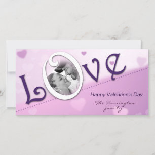 Festiva Tarjeta fotográfica de El día de San Valentín de a