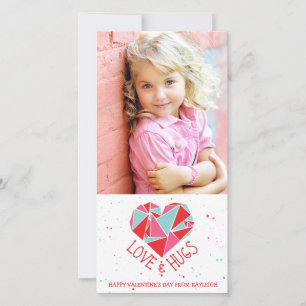 Festiva Tarjeta fotográfica de El día de San Valentín de c