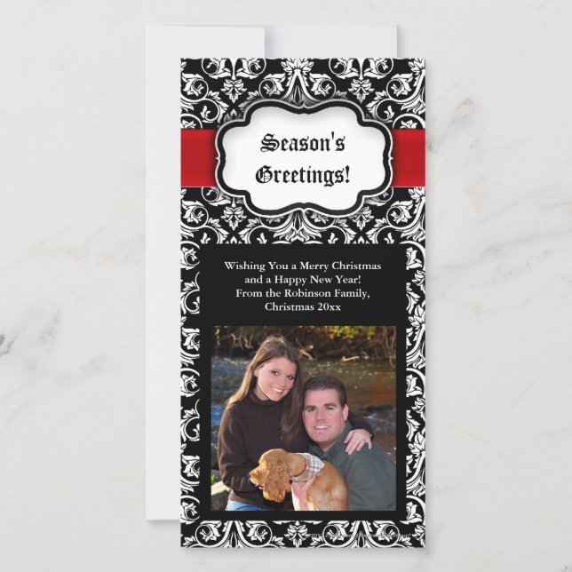 Festiva Tarjeta fotográfica de felicitación de la temporad (Anverso)