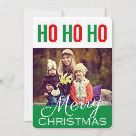 Festiva Tarjeta fotográfica de felicitaciones navideñas de