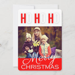 Festiva Tarjeta fotográfica de felicitaciones navideñas de