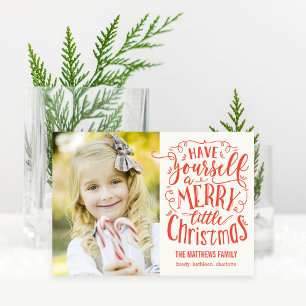 Festiva Tarjeta fotográfica de ferias para Navidades peque