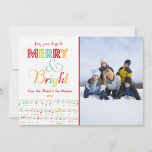 Festiva Tarjeta fotográfica de ferias y Navidades brillant