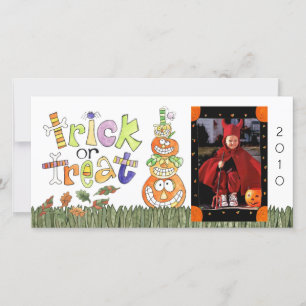 Festiva Tarjeta fotográfica de Halloween
