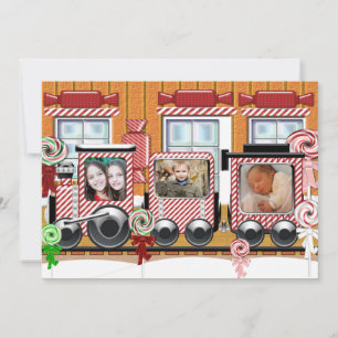 Festiva Tarjeta fotográfica de la festividad del tren de P