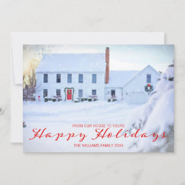 Festiva Tarjeta fotográfica de las fiestas de Navidades cl