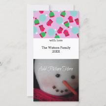 Tarjeta fotográfica de Mittens y Gorras