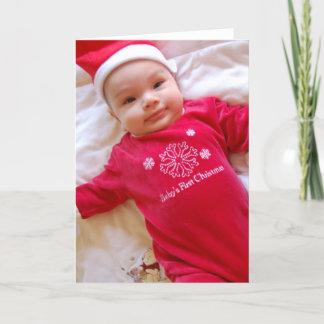 Festiva Tarjeta fotográfica de Navidades de retrato de ima
