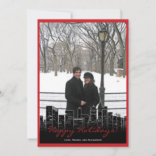 Festiva Tarjeta fotográfica de Nueva York para navidades