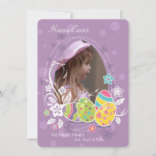 Festiva Tarjeta fotográfica de Pascua insustituible