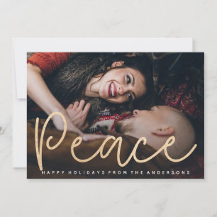 Festiva Tarjeta fotográfica de paz deslumbrante