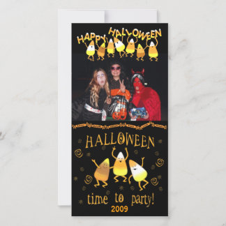 Festiva Tarjeta fotográfica de Personalizado de canto de H
