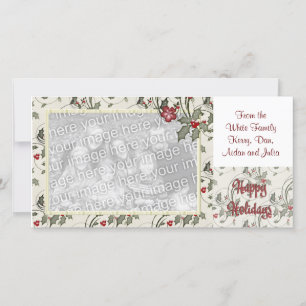 Festiva Tarjeta fotográfica de Personalizado navideño KRW