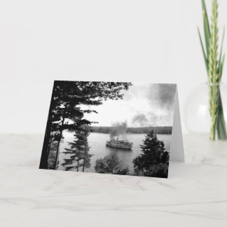 Festiva Tarjeta fotográfica de Sagamo en el lago Rosseau