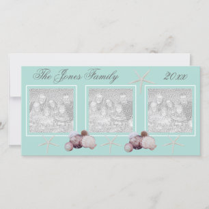 Festiva Tarjeta fotográfica de Shell de mar