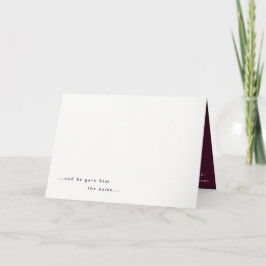 Festiva Tarjeta fotográfica de simplicidad para Navidades 