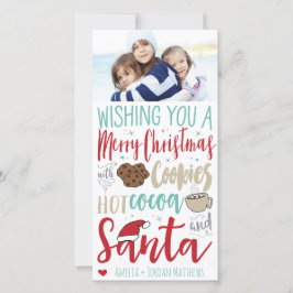 Festiva Tarjeta fotográfica de vacaciones