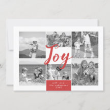 Tarjeta fotográfica de vacaciones de Collage de fo