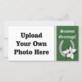 Festiva Tarjeta fotográfica de vacaciones de herradura occ