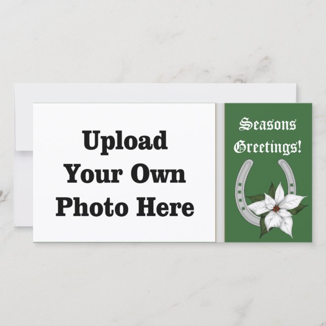 Festiva Tarjeta fotográfica de vacaciones de herradura occ (Anverso)