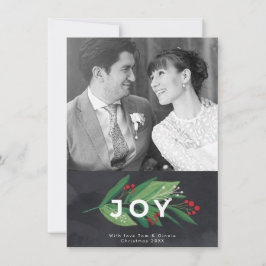 Festiva Tarjeta fotográfica de vacaciones de invierno para