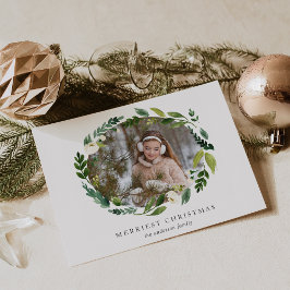 Festiva Tarjeta fotográfica de vacaciones de la guerra de 