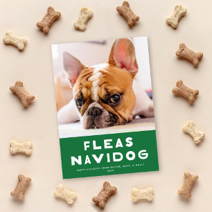 Festiva Tarjeta fotográfica de vacaciones de Mascota de pe