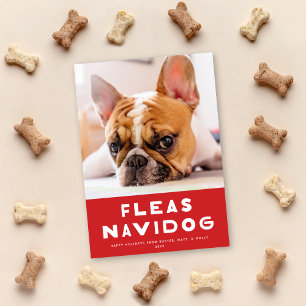 Festiva Tarjeta fotográfica de vacaciones de Mascota de pe