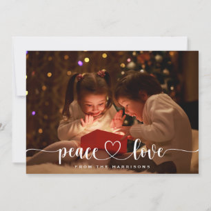 Festiva Tarjeta fotográfica de vacaciones de Navidades de