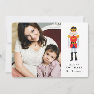 Festiva Tarjeta fotográfica de vacaciones de Nutcracker