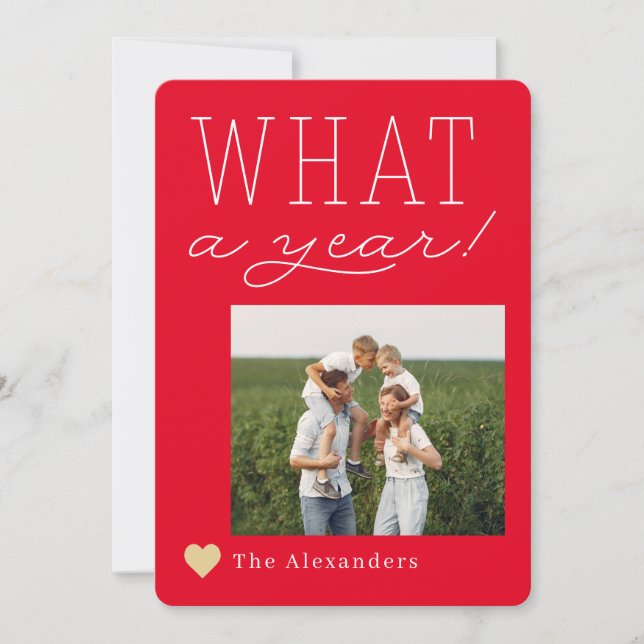 Festiva Tarjeta fotográfica de vacaciones de qué año (Anverso)