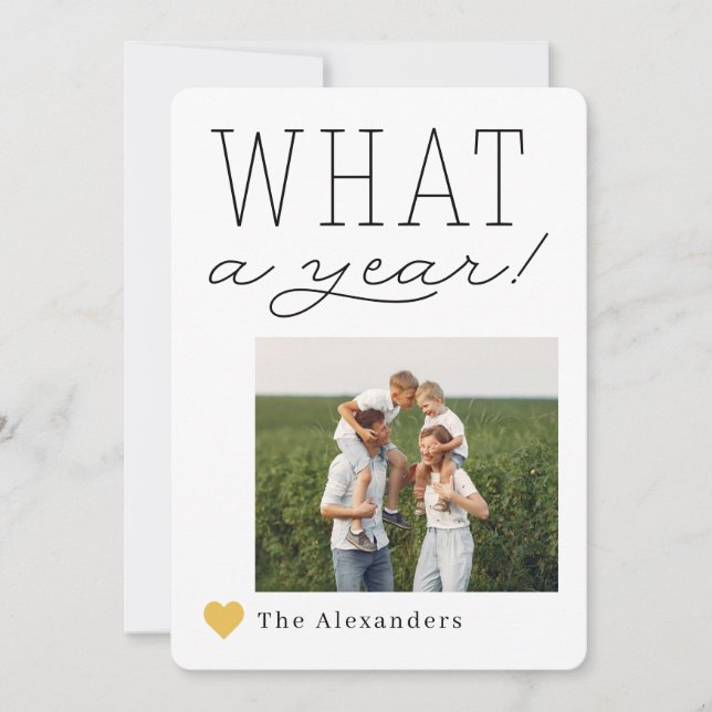 Festiva Tarjeta fotográfica de vacaciones de qué año (Anverso)