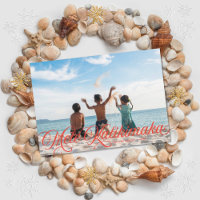 Tarjeta fotográfica de vacaciones hawaiana Mele Ka