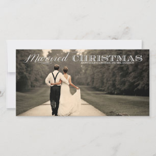 Festiva Tarjeta fotográfica de vacaciones para Navidades c