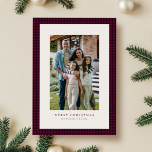 Festiva Tarjeta fotográfica de vacaciones para Navidades c