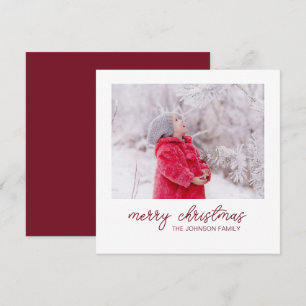 Festiva Tarjeta fotográfica de vacaciones para Navidades M