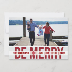 Festiva Tarjeta fotográfica de vacaciones 'Patrulla de esq