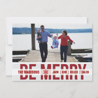 Festiva Tarjeta fotográfica de vacaciones 'Patrulla de esq