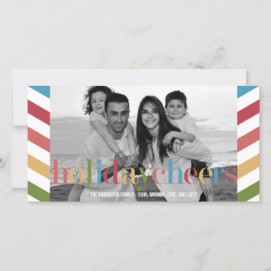 Festiva Tarjeta fotográfica de vacaciones RAINBOW