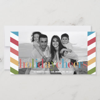 Festiva Tarjeta fotográfica de vacaciones RAINBOW