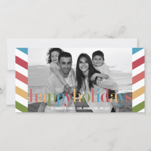 Festiva Tarjeta fotográfica de vacaciones RAINBOW