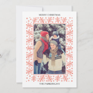 Festiva Tarjeta fotográfica decorativa para festividades