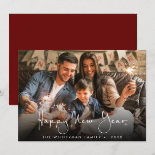 Festiva Tarjeta fotográfica del guión de la película de Añ