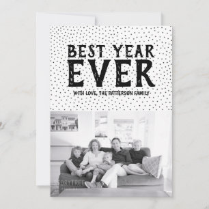 Festiva Tarjeta fotográfica del mejor año de Año Nuevo N
